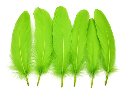 3 oz - Green Pack Lime Satinettes Accent Feathers for Wedding Bouquets & Boutonnieres