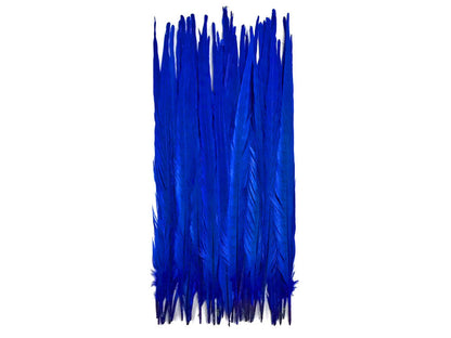 10 pieces - 18-22" Blue Midnight Bleached Dyed Accent Feathers for Wedding Centerpieces