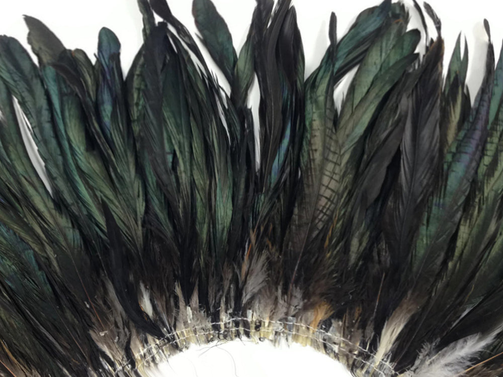 8 lb - 16-18" Natural Black Half Bronze Accent Feathers for Wedding Backdrops & Arches
