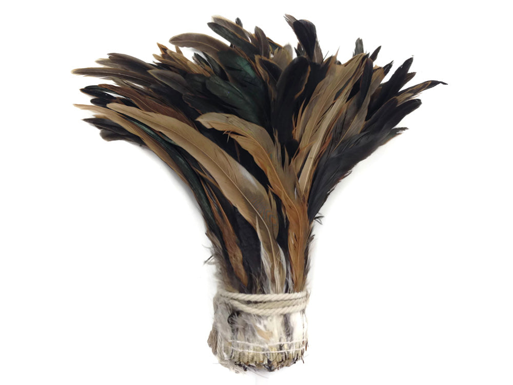 8-10" Natural Inch Strip Brown Accent Feathers for Wedding Centerpieces