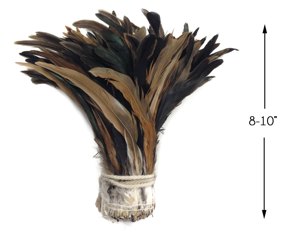 8-10" Natural Inch Strip Brown Accent Feathers for Wedding Centerpieces