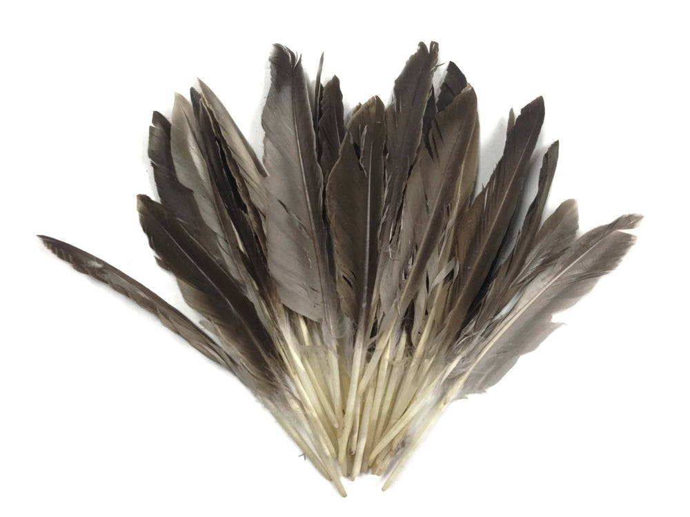 50 oz - Natural Pack Brown Primary Accent Feathers for Wedding Centerpieces