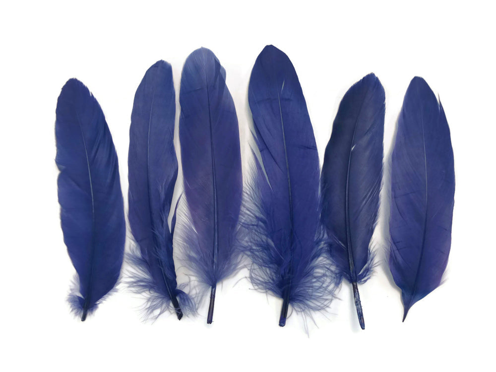 A quarter pound - Navy Blue Satinettes Pallet Accent Feathers for Wedding Backdrops & Arches