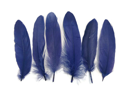 A quarter pound - Navy Blue Satinettes Pallet Accent Feathers for Wedding Backdrops & Arches