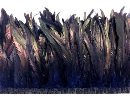 1 yard - 10-12" Natural Navy Blue Dyed Accent Feathers for Wedding Backdrops & Arches