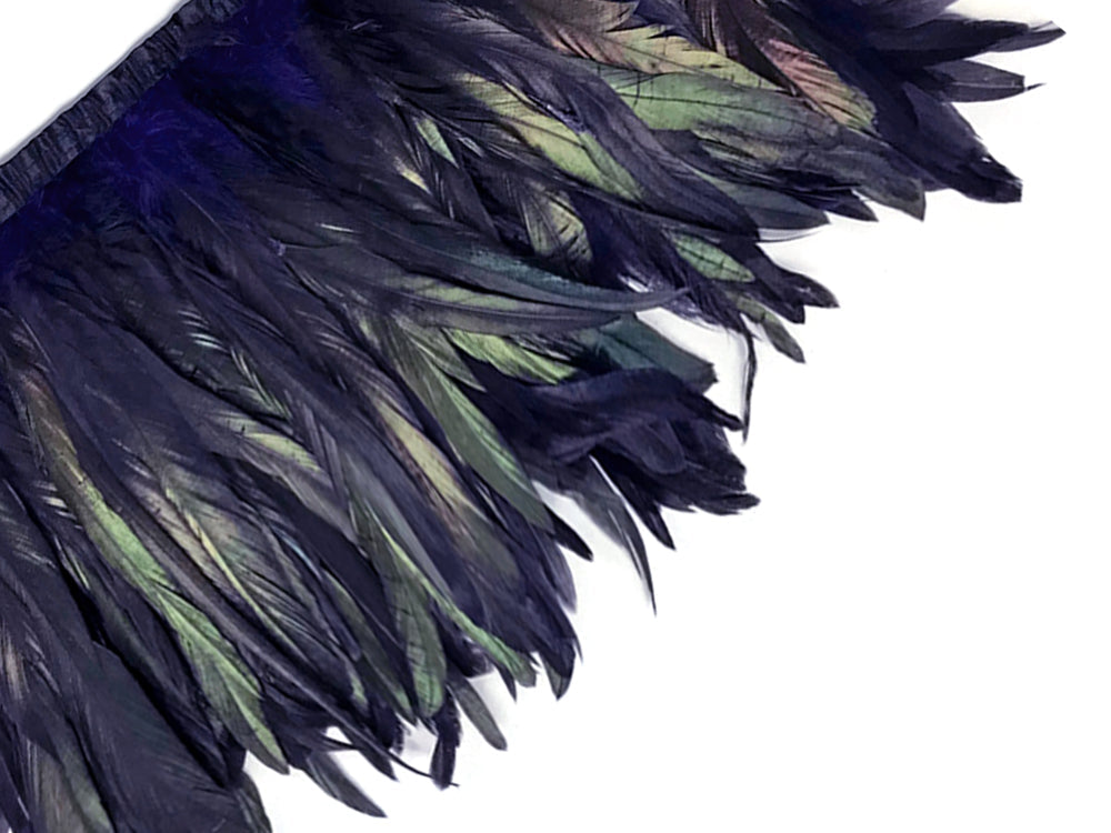 1 yard - 10-12" Natural Navy Blue Dyed Accent Feathers for Wedding Backdrops & Arches