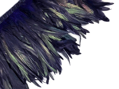 1 yard - 10-12" Natural Navy Blue Dyed Accent Feathers for Wedding Backdrops & Arches