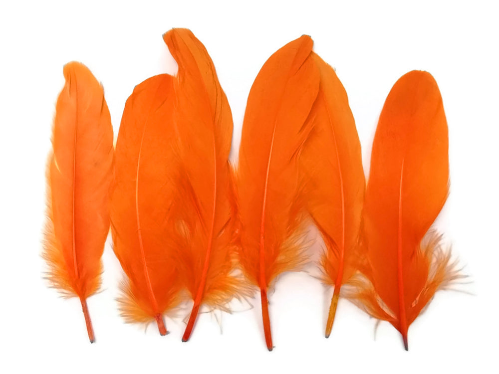 A quarter pound - Orange Satinettes Pallet Soft Accent Feathers for Wedding Backdrops & Arches