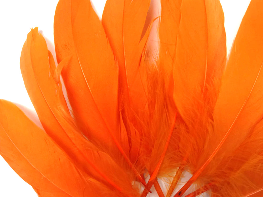 A quarter pound - Orange Satinettes Pallet Soft Accent Feathers for Wedding Backdrops & Arches