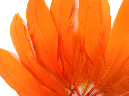 A quarter pound - Orange Satinettes Pallet Soft Accent Feathers for Wedding Backdrops & Arches