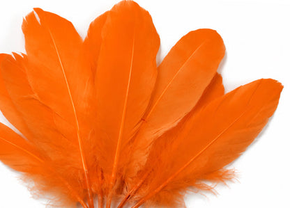3 oz - Orange Pack Satinettes Pallet Accent Feathers for Wedding Bouquets & Boutonnieres