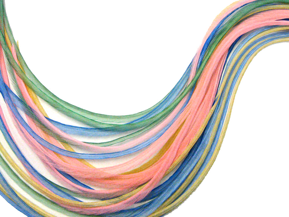 Strands Pastel Mix Accent Feathers for Wedding Bridal Accessories