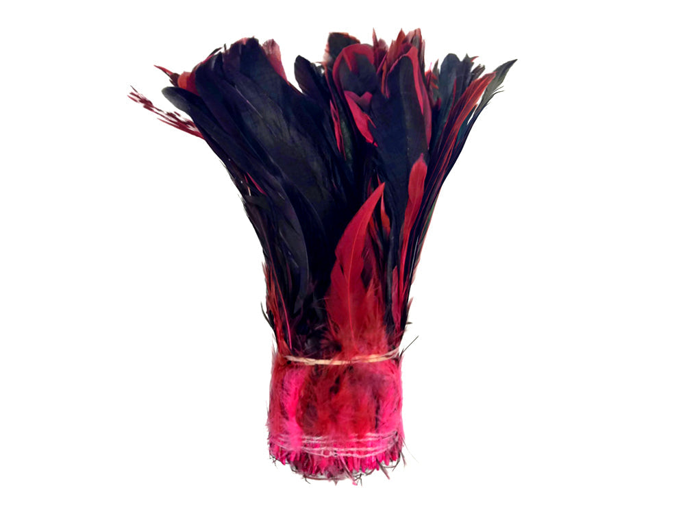 8-10" Natural Inch Strip Pink Accent Feathers for Wedding Centerpieces