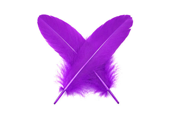 3 oz - Purple Pack Satinettes Pallet Accent Feathers for Wedding Bouquets & Boutonnieres