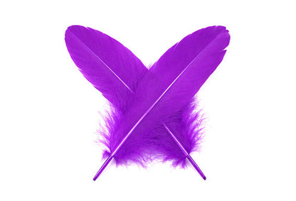 3 oz - Purple Pack Satinettes Pallet Accent Feathers for Wedding Bouquets & Boutonnieres