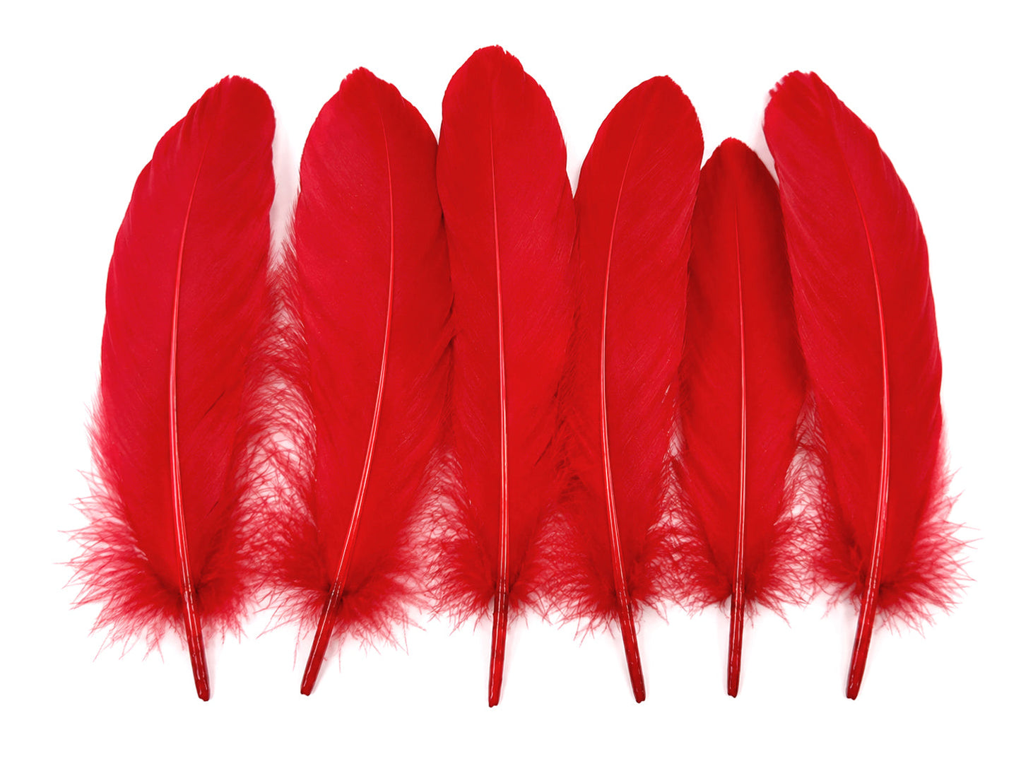 A quarter pound - Red Satinettes Pallet Soft Accent Feathers for Wedding Backdrops & Arches