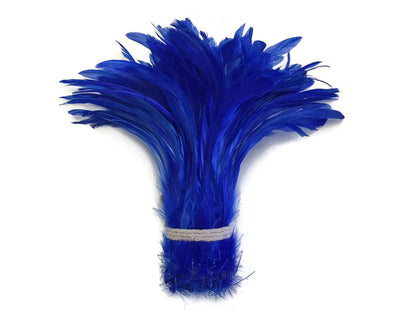8-10" Royal Blue Inch Strip Strung Accent Feathers for Wedding Centerpieces