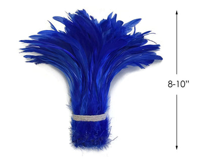 8-10" Royal Blue Inch Strip Strung Accent Feathers for Wedding Centerpieces
