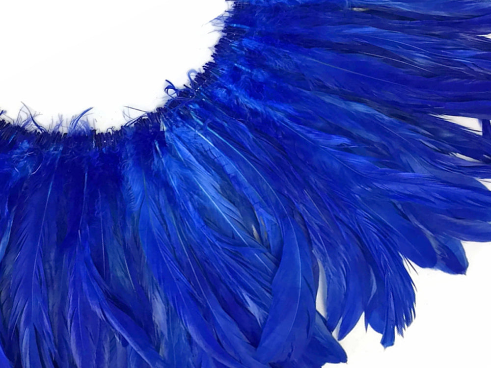8-10" Royal Blue Inch Strip Strung Accent Feathers for Wedding Centerpieces