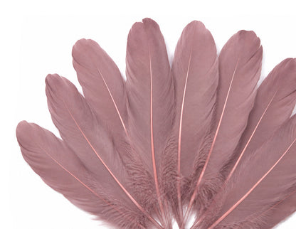 3 oz - Pack Taupe Satinettes Accent Feathers for Wedding Bouquets & Boutonnieres