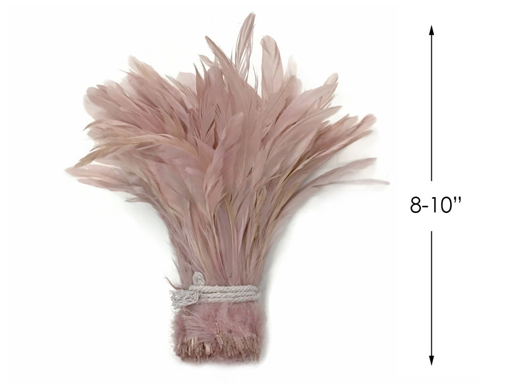 8-10" Natural Inch Strip Taupe Accent Feathers for Wedding Centerpieces