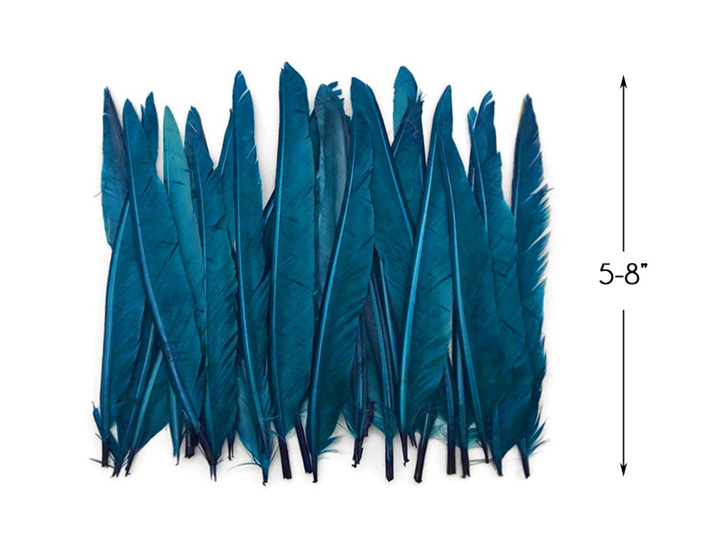 A quarter pound - Teal Blue Pointer Primary Accent Feathers for Wedding Backdrops & Arches