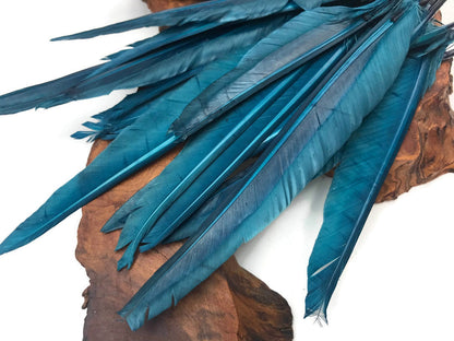 50 oz - Teal Pack Blue Primary Accent Feathers for Wedding Centerpieces