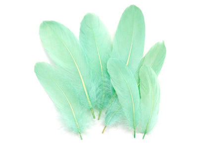A quarter pound - Aqua Blue Satinettes Pallet Accent Feathers for Wedding Backdrops & Arches
