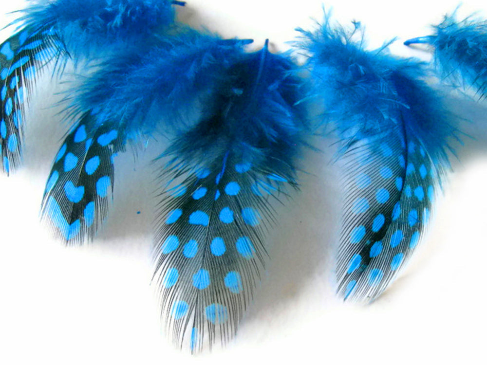 A quarter pound - Turquoise Blue Hen Plumage Accent Feathers for Wedding Backdrops & Arches