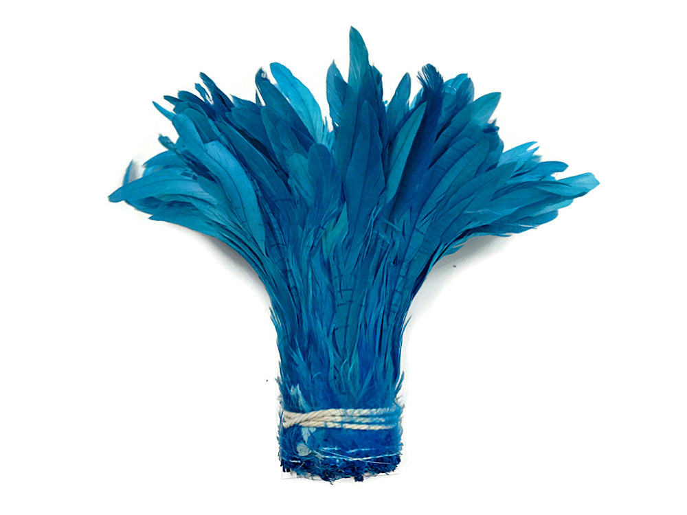 8-10" Turquoise Inch Strip Blue Accent Feathers for Wedding Centerpieces