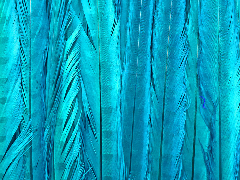 10 pieces - 18-22" Turquoise Blue Bleached Dyed Accent Feathers for Wedding Centerpieces