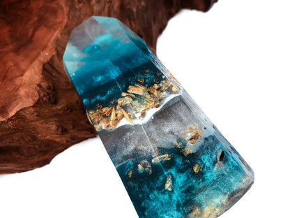 Turquoise Crystal Point Accent Feathers for Wedding Centerpieces