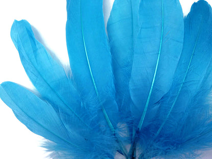 A quarter pound - Turquoise Blue Satinettes Pallet Accent Feathers for Wedding Backdrops & Arches