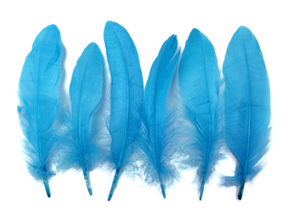 A quarter pound - Turquoise Blue Satinettes Pallet Accent Feathers for Wedding Backdrops & Arches