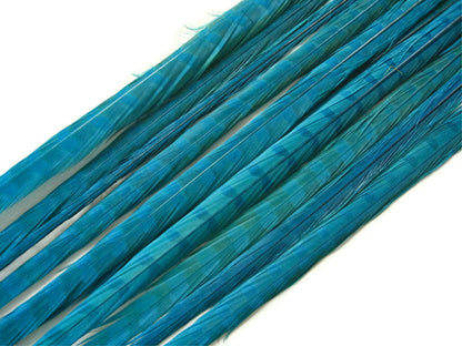50 pieces - 18-22" Turquoise Blue Bleached Dyed Accent Feathers for Wedding Backdrops & Arches