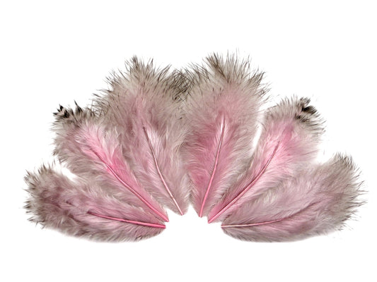 1 dozen - Grizzly Unique Pink Mini Accent Feathers for Wedding Bridal Accessories