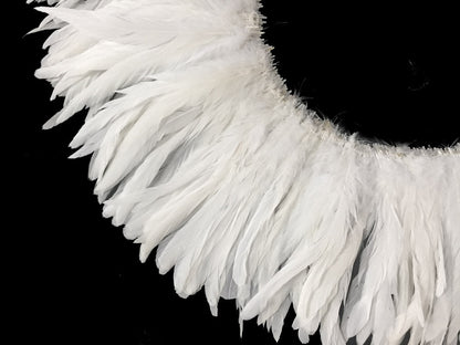 8-10" Natural Inch Strip White Accent Feathers for Wedding Centerpieces