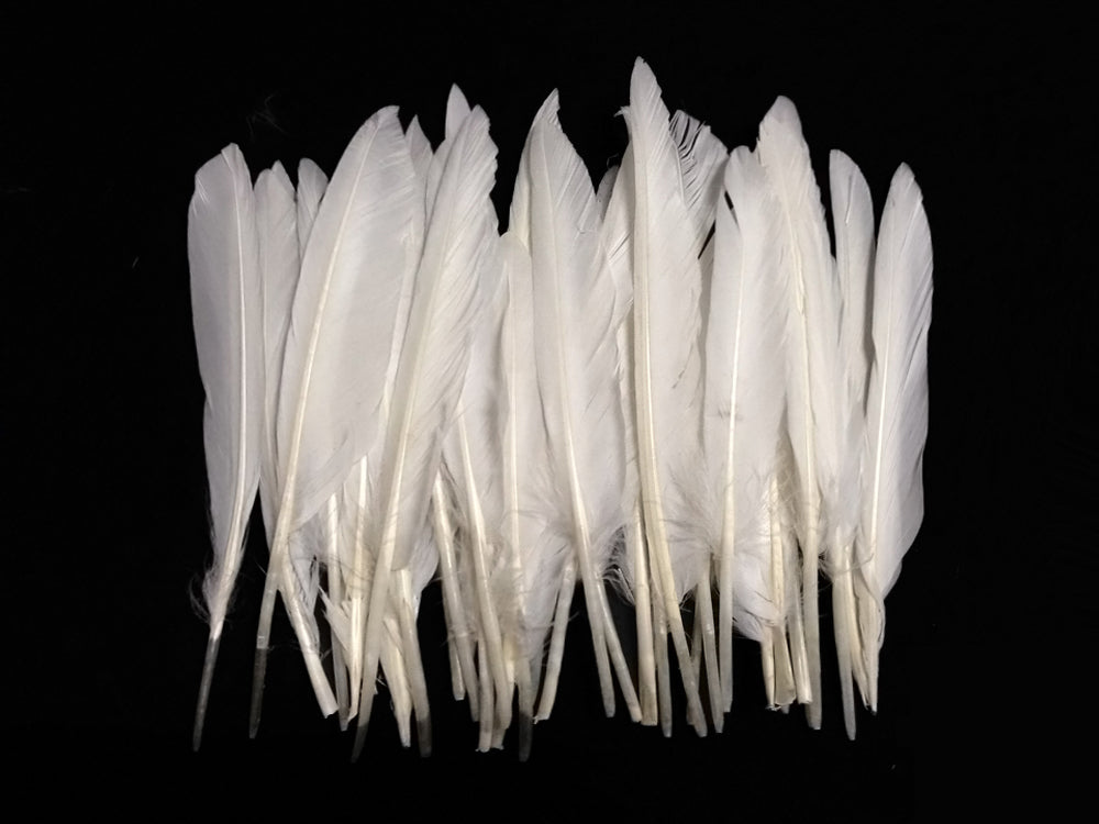 50 oz - White Pack Primary Wing Accent Feathers for Wedding Centerpieces