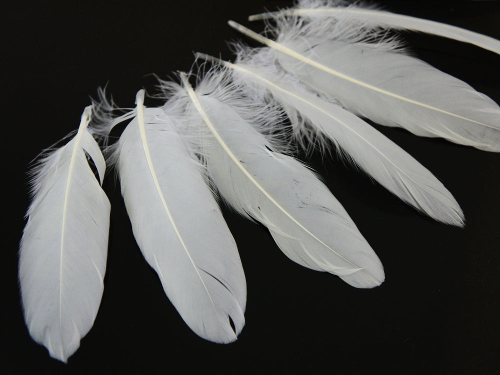 A quarter pound - White Satinettes Pallet Soft Accent Feathers for Wedding Backdrops & Arches