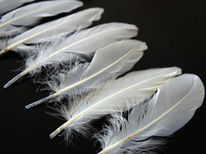 A quarter pound - White Satinettes Pallet Soft Accent Feathers for Wedding Backdrops & Arches