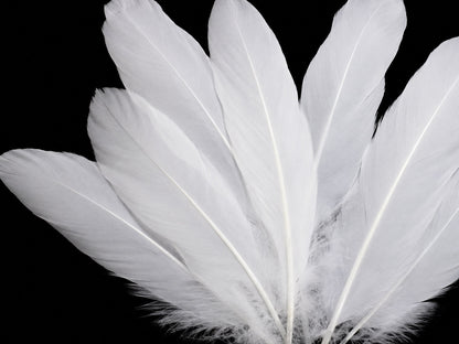 A quarter pound - White Satinettes Pallet Soft Accent Feathers for Wedding Backdrops & Arches