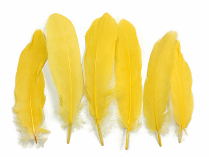 A quarter pound - Yellow Satinettes Pallet Soft Accent Feathers for Wedding Backdrops & Arches