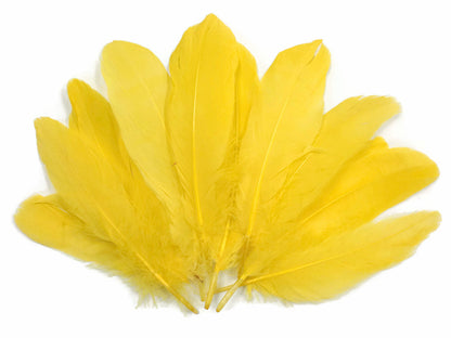 A quarter pound - Yellow Satinettes Pallet Soft Accent Feathers for Wedding Backdrops & Arches