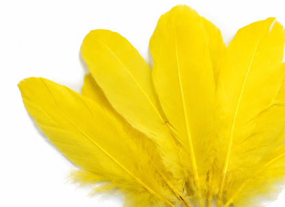 A quarter pound - Yellow Satinettes Pallet Soft Accent Feathers for Wedding Backdrops & Arches